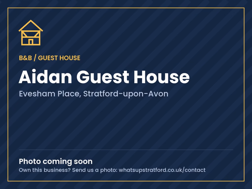Aidan Guest House, Stratford-upon-Avon: photo coming soon