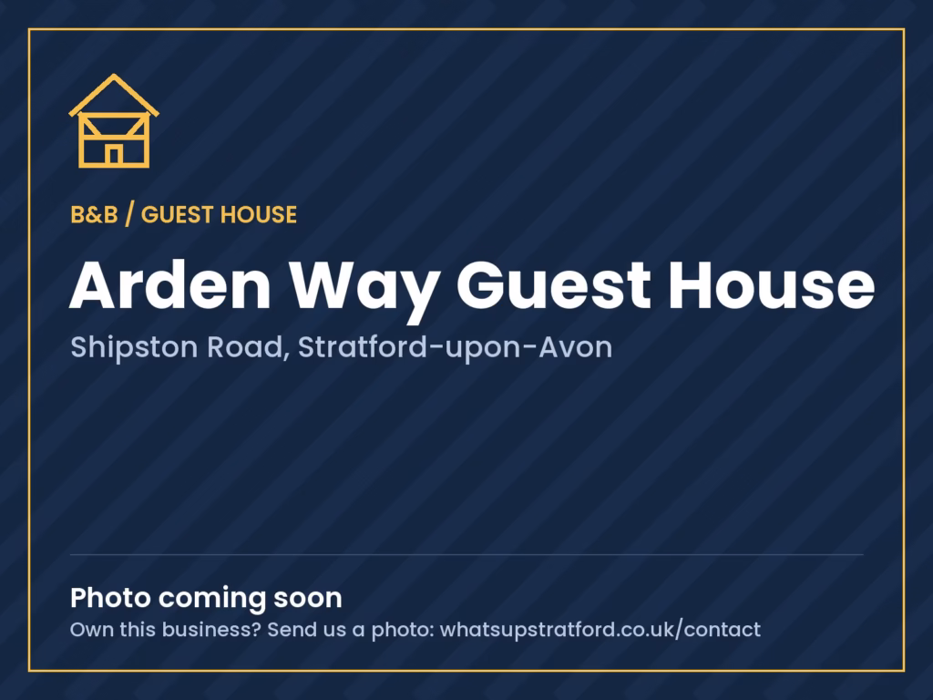 Arden Way Guest House, Stratford-upon-Avon: photo coming soon