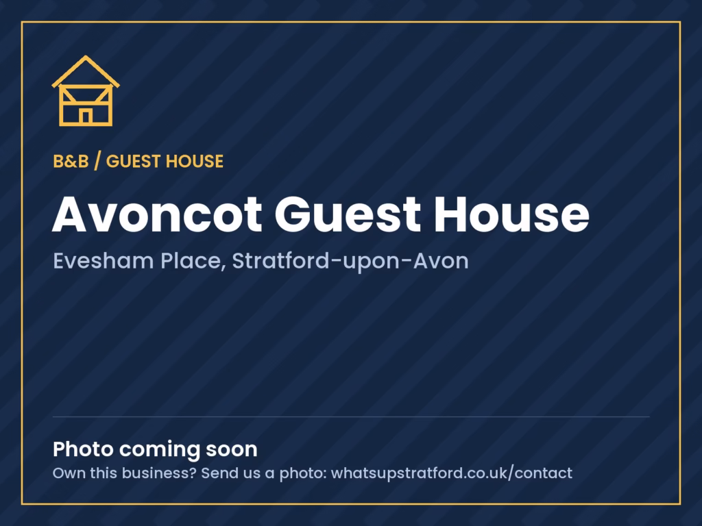 Avoncot Guest House, Stratford-upon-Avon: photo coming soon