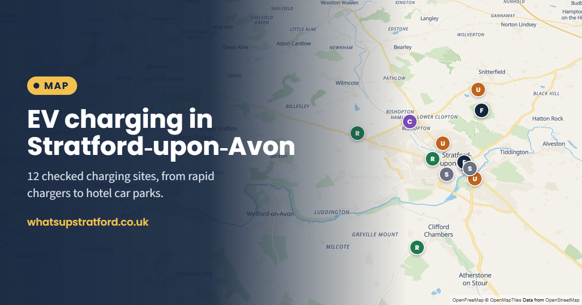 EV Charging in Stratford-upon-Avon: Where to Charge (2026) | What's up ...